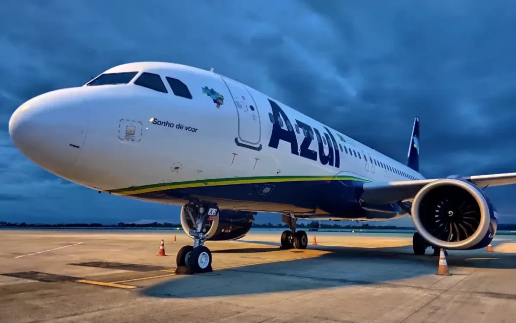 Avión de la Aerolínea brasileña Azul